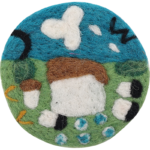Handcrafted Wool Felt Coasters (Earth & Home Designs) Wool Felt Coasters