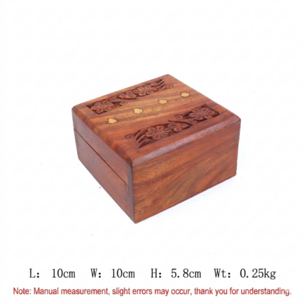 Nepalese log storage box - 11minL10cmW10cmH-5.8cmWt-0.25kg